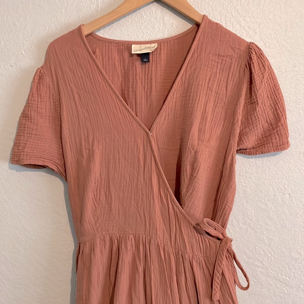 Maxi Blush Pink Wrap Dress